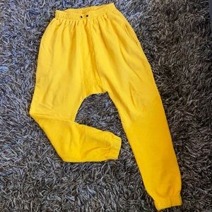 Golden Yellow drop crotch jogger sweats